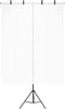 vidaXL Achtergrondstandaard T-vormig 151x60x(70-200) cm zwart