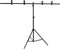 vidaXL Achtergrondstandaard T-vormig 151x60x(70-200) cm zwart