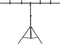 vidaXL Achtergrondstandaard T-vormig 151x60x(70-200) cm zwart