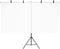 vidaXL Achtergrondstandaard T-vormig 201x60x(70-200) cm zwart