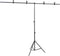 vidaXL Achtergrondstandaard T-vormig 91x60x(70-200) cm zwart
