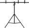 vidaXL Achtergrondstandaard T-vormig 91x60x(70-200) cm zwart