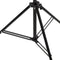 vidaXL Achtergrondstandaard T-vormig 91x60x(70-200) cm zwart