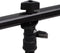 vidaXL Achtergrondstandaard T-vormig 91x60x(70-200) cm zwart