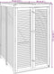 vidaXL - Afvalbakberging - enkel - 70x89x117 - cm - massief - acaciahout
