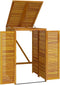 vidaXL - Afvalbakberging - enkel - 70x89x117 - cm - massief - acaciahout