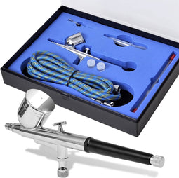 vidaXL - Airbrush - set - 0,2 - / - 0,3 - / - 0,5 - mm - mondstukken