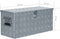 vidaXL - Aluminium - kist - 80x30x35 - cm - zilverkleurig