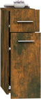 vidaXL - Apothekerskast - 20x45,5x60 - cm - bewerkt - hout - gerookt - eikenkleurig