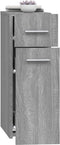 vidaXL - Apothekerskast - 20x45,5x60 - cm - bewerkt - hout - grijs - sonoma - eiken