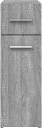 vidaXL - Apothekerskast - 20x45,5x60 - cm - bewerkt - hout - grijs - sonoma - eiken