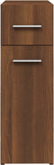 vidaXL - Apothekerskast - 20x45,5x60 - cm - bewerkt - hout - bruineikenkleurig