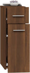vidaXL - Apothekerskast - 20x45,5x60 - cm - bewerkt - hout - bruineikenkleurig