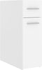vidaXL - Apothekerskast - 20x45,5x60 - cm - bewerkt - hout - wit