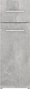 vidaXL - Apothekerskast - 20x45,5x60 - cm - spaanplaat - betongrijs