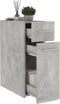 vidaXL - Apothekerskast - 20x45,5x60 - cm - spaanplaat - betongrijs