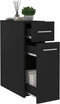 vidaXL - Apothekerskast - 20x45,5x60 - cm - spaanplaat - zwart