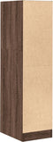 vidaXL - Apothekerskast - 30x41x118 - cm - bewerkt - hout - bruin - eikenkleurig