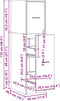 vidaXL - Apothekerskast - 30x41x118 - cm - bewerkt - hout - gerookt - eikenkleurig
