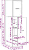 vidaXL - Apothekerskast - 30x41x118 - cm - bewerkt - hout - grijs - sonoma - eiken