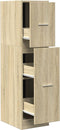 vidaXL - Apothekerskast - 30x41x118 - cm - bewerkt - hout - sonoma - eikenkleurig
