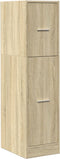 vidaXL - Apothekerskast - 30x41x118 - cm - bewerkt - hout - sonoma - eikenkleurig