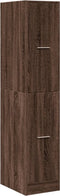 vidaXL - Apothekerskast - 30x41x144,5 - cm - bewerkt - hout - bruin - eikenkleurig