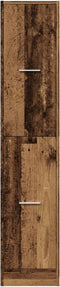 vidaXL - Apothekerskast - 30x41x144,5 - cm - bewerkt - hout - oud - houtkleurig