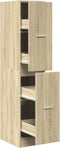 vidaXL - Apothekerskast - 30x41x144,5 - cm - bewerkt - hout - sonoma - eikenkleurig