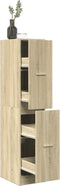 vidaXL - Apothekerskast - 30x41x144,5 - cm - bewerkt - hout - sonoma - eikenkleurig