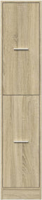 vidaXL - Apothekerskast - 30x41x144,5 - cm - bewerkt - hout - sonoma - eikenkleurig
