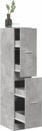 vidaXL - Apothekerskast - 30x41x144,5 - cm - bewerkt - hout - betongrijs