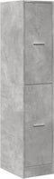 vidaXL - Apothekerskast - 30x41x144,5 - cm - bewerkt - hout - betongrijs