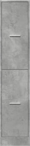 vidaXL - Apothekerskast - 30x41x144,5 - cm - bewerkt - hout - betongrijs