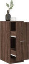 vidaXL - Apothekerskast - 30x41x77,5 - cm - bewerkt - hout - bruin - eikenkleurig