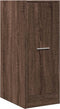vidaXL - Apothekerskast - 30x41x77,5 - cm - bewerkt - hout - bruin - eikenkleurig