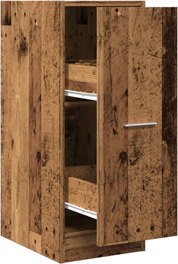 vidaXL - Apothekerskast - 30x41x77,5 - cm - bewerkt - hout - oud - houtkleurig