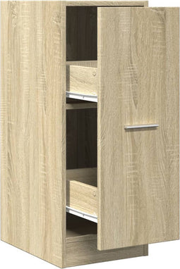 vidaXL - Apothekerskast - 30x41x77,5 - cm - bewerkt - hout - sonoma - eikenkleurig