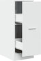 vidaXL - Apothekerskast - 30x41x77,5 - cm - bewerkt - hout - wit