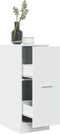 vidaXL - Apothekerskast - 30x41x77,5 - cm - bewerkt - hout - wit