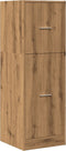 vidaXL - Apothekerskast - 40x41x118 - cm - bewerkt - hout - artisanaal - eikenkleur