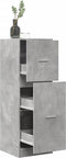 vidaXL - Apothekerskast - 40x41x118 - cm - bewerkt - hout - betongrijs