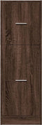 vidaXL - Apothekerskast - 40x41x118 - cm - bewerkt - hout - bruin - eikenkleurig