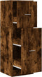 vidaXL - Apothekerskast - 40x41x118 - cm - bewerkt - hout - gerookt - eikenkleurig