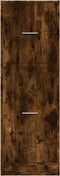 vidaXL - Apothekerskast - 40x41x118 - cm - bewerkt - hout - gerookt - eikenkleurig