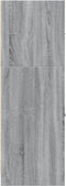 vidaXL - Apothekerskast - 40x41x118 - cm - bewerkt - hout - grijs - sonoma - eiken