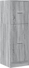 vidaXL - Apothekerskast - 40x41x118 - cm - bewerkt - hout - grijs - sonoma - eiken