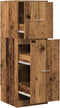vidaXL - Apothekerskast - 40x41x118 - cm - bewerkt - hout - oud - houtkleurig
