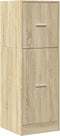 vidaXL - Apothekerskast - 40x41x118 - cm - bewerkt - hout - sonoma - eikenkleurig