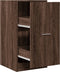 vidaXL - Apothekerskast - 40x41x77,5 - cm - bewerkt - hout - bruin - eikenkleurig